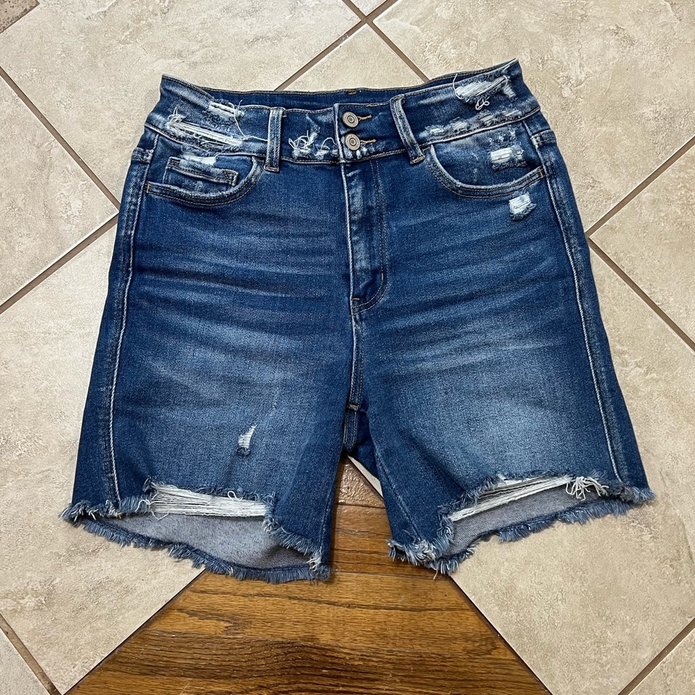 Flying monkey jean shorts